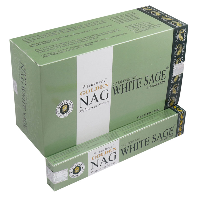 GOLDEN NAG WHITE SAGE 15 GM